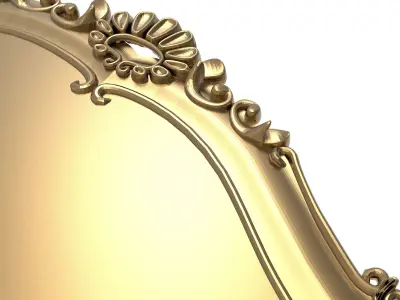 carved frame 3D model