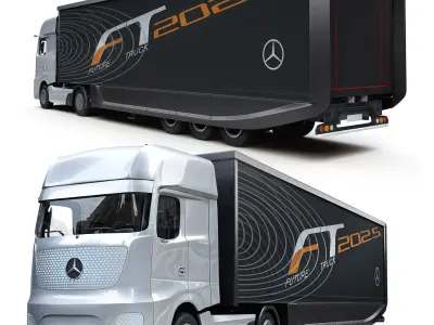 Mercedes benz future truck 2025 3D model