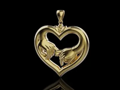 Pendants Love You 0043 3D print model