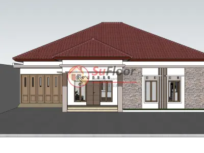 House 19x30m code 471- Sketchup 3D model 3D model 3D model