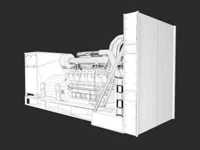 Industrial Generator Model 3D model