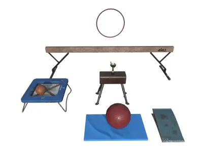 Sport Pack 1 Low-poly 3D model