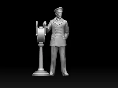 captain and Engine order telegraph 3D print model