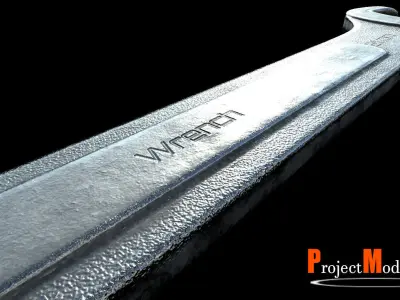 Wrench-Version002 wrench Low-poly 3D model