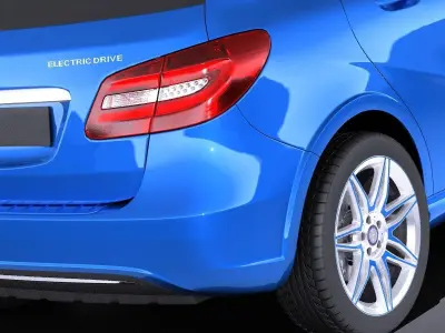 Mercedes-Benz B-class Electric Drive 2016 VRAY 3D model