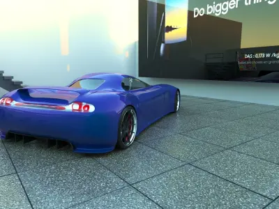 Falcon F1 Electric Concept Car 3D model