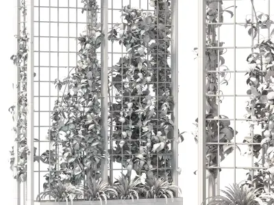 Vertical Garden Trellis 02 3D model