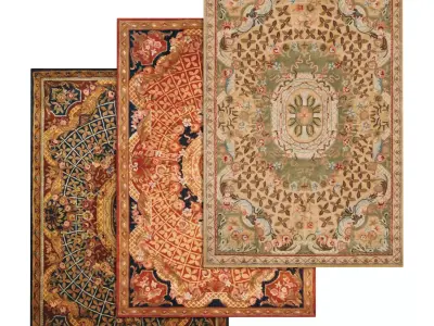 Rug Set 2390 3D model
