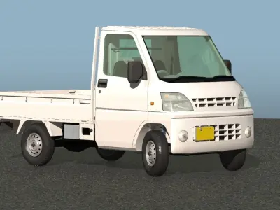 japanese low fuel consumption truck 2 3D model