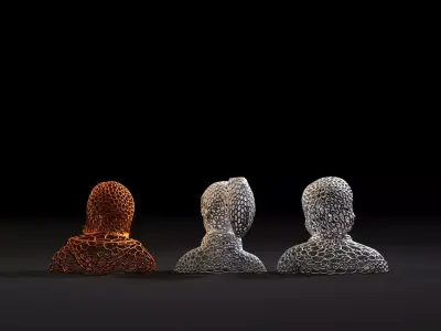 Harry Potter Ron Weasley Hermione Granger 3D print model