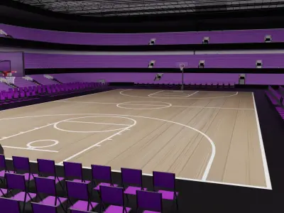 Basketball Stadium Low-poly 3D model