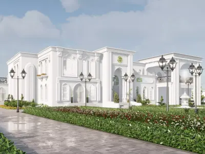 Luxurious Villa 3D Model 3D model