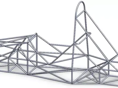 Formula car  Low-poly 3D model