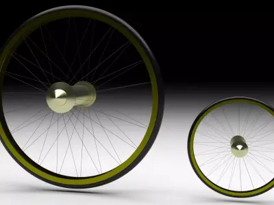 Benz Patent Motorwagen Tires 3D model