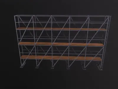 Scaffolding 3D Model Low-poly 3D model