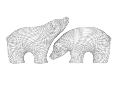 bear decor 3D model