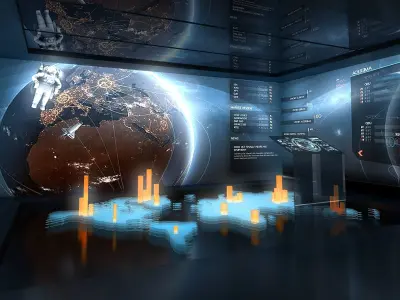 exhibition lobby 3D model