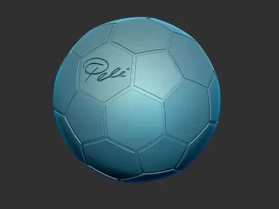 Pele Signed Soccer Ball 3D print model