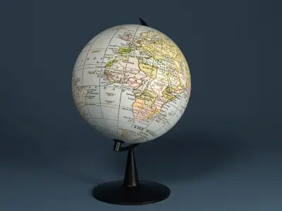 Globe - The World  Free 3D model