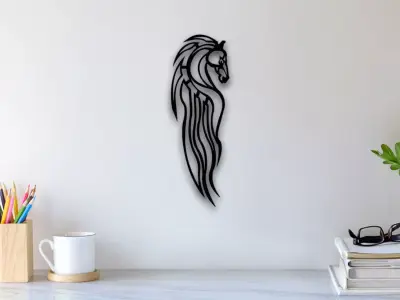 Horse Wall Art 3D print model