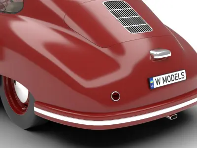 Porsche 356 2 Coupe 1948 HQ 3D model