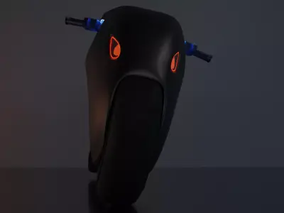 SciFi Moto 3D model