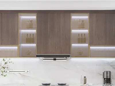 villa Modern Home kitchen decoration 3D model