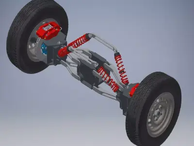 ATV Suspension Concept 3D model