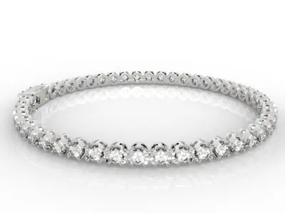 3-10pt Gem Or Diamond Tennis Bracelet Model 3D Model Pack