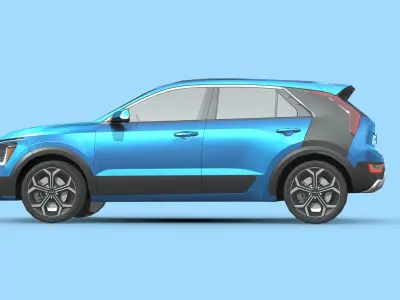 Kia Niro 2023 Low-poly 3D model