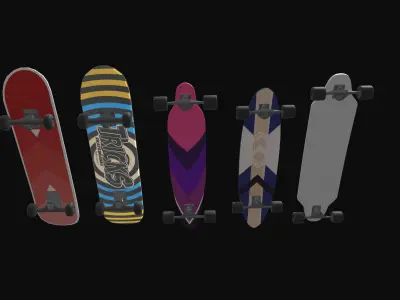 skateborad type 3D model