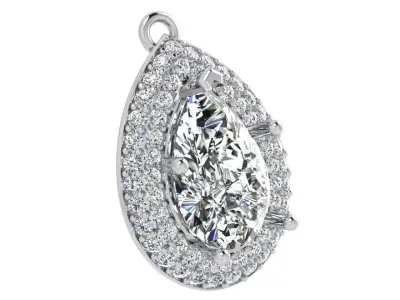 Pear Halo Pendant 3613 3D print model