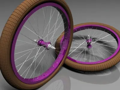 bmx wheelset 3D model
