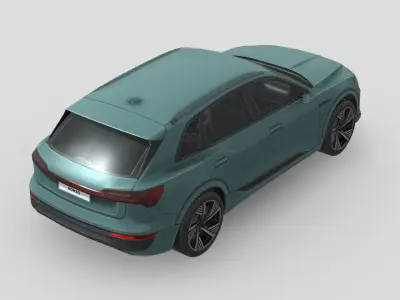Audi Q8 e-tron Low-poly 3D model