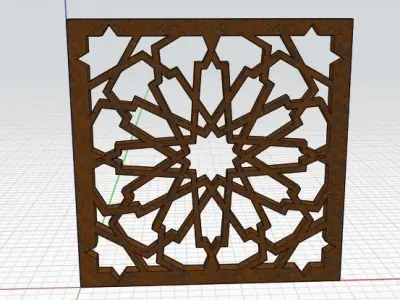 Islamic pattern Free 3D model