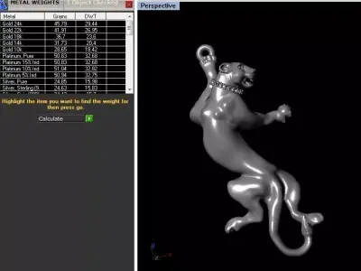 pendant lioness Free 3D print model