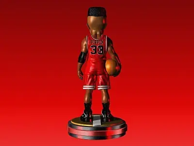 SCOTTIE PIPPEN CHICAGO BULLS BASKETBALL FIGURE NBA 3D print model