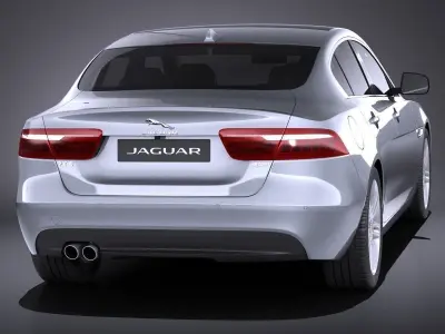 Jaguar XE 2017 VRAY 3D model