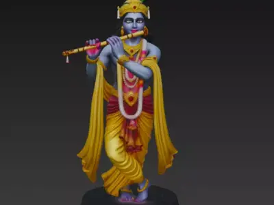 Lord Krishna 3D Model for Print 3D print model