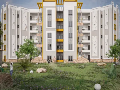 RESIDENTIAL COMPLEX 3D model get