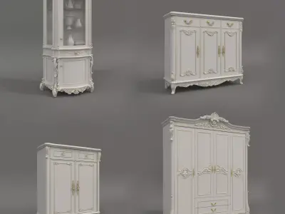 Classic European style Cabinet Collection 11 3D model