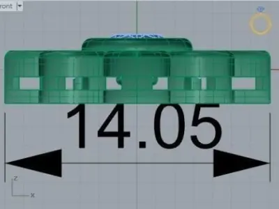 Flower necklace 405 3D print model