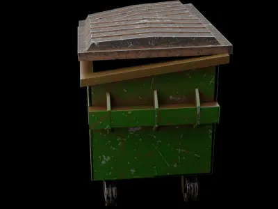 trash can Free 3D model