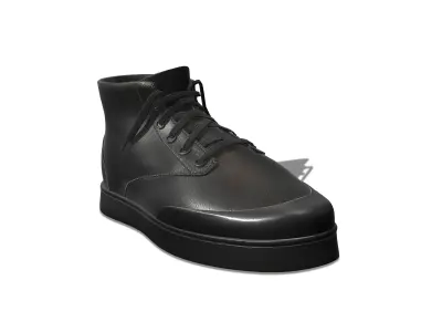 Ankle Boots Sneakers Low-poly 3D model
