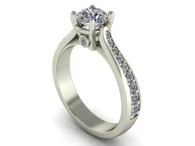 Women ring 3dm stl render detail 3D print model 25