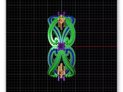 eternity floral jewelry ring 3D print model