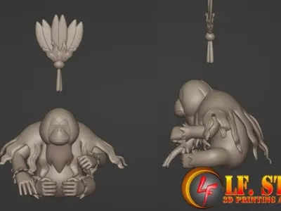 Pokemon Oganuru Passimian 3D model