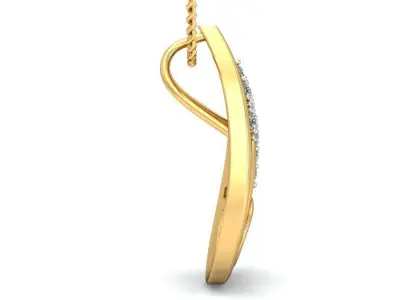 Solitaire Women Pendant 3dm STL OBJ FBX Renders Details 3D print model 53