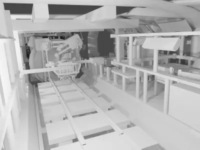 Metro Station 3D model buy