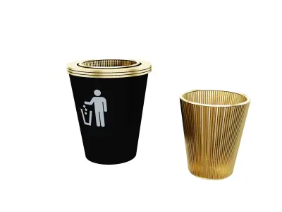 Waste Basket Decorative unit    F1 3D model